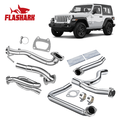 2012-2018 Jeep Wrangler JK 3.6L Downpipe Exhaust 2 inch
