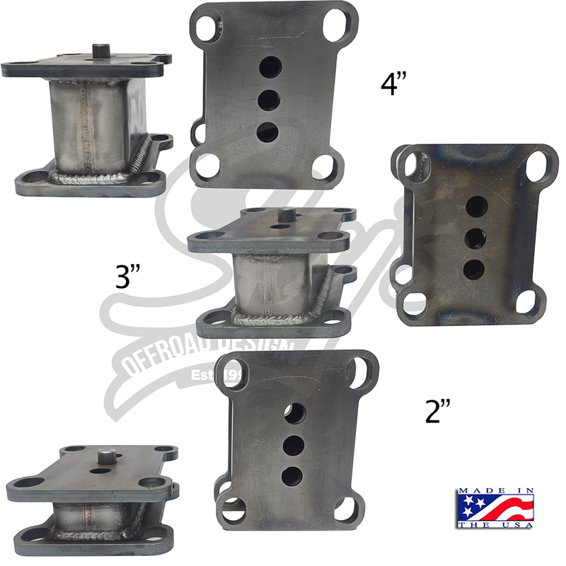 2" - 4" Rear Blocks - 1980-2004 Ford F-Series