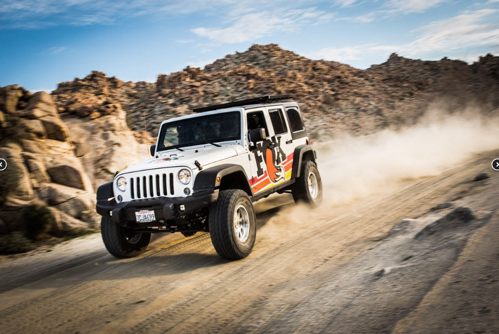 FOX 2.5 Front Shocks w/ DSC Reservoir | 4.5-6 Inch Lift | Performance Elite Series | Jeep Wrangler JK  (07-18) FOX