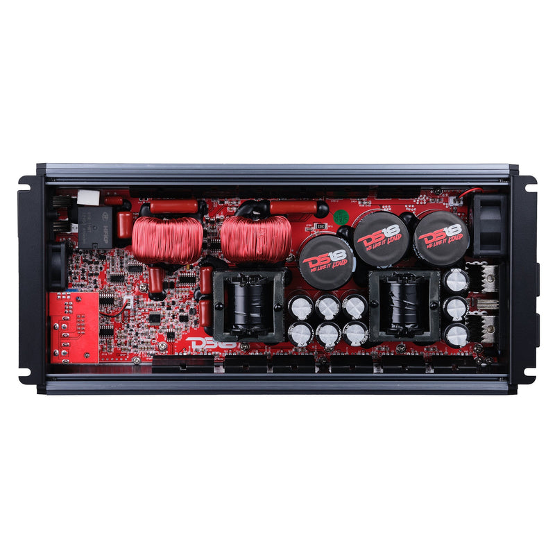 FRP Compact Full-Range Class D 1-Channel Amplifier 5,000 Watts Rms @ 1-Ohm Titanium