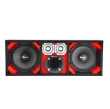 KTPON-210RED /  DOUBLE 10’’ RED-BLACK DRIVER + 2TWEETER Comando Audio Inc.