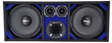 KTPON-212BLACK | KITIPON DOUBLE 12’’ BLACK-BLUE Comando Audio Inc.