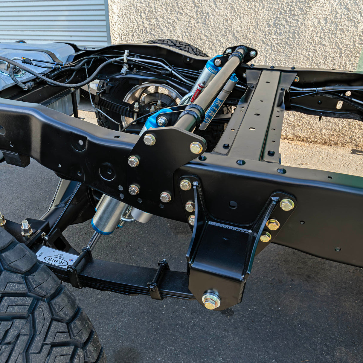 Desolate Motorsports Fabricated Leaf Spring Front Mount - 1980-1997 Ford F250/F350 Desolate Motorsports