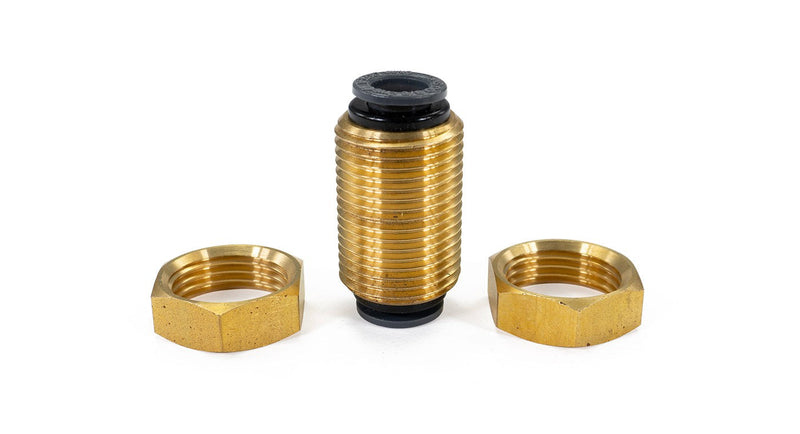 3/8" PTC to 3/8" PTC Bulk Head Fitting