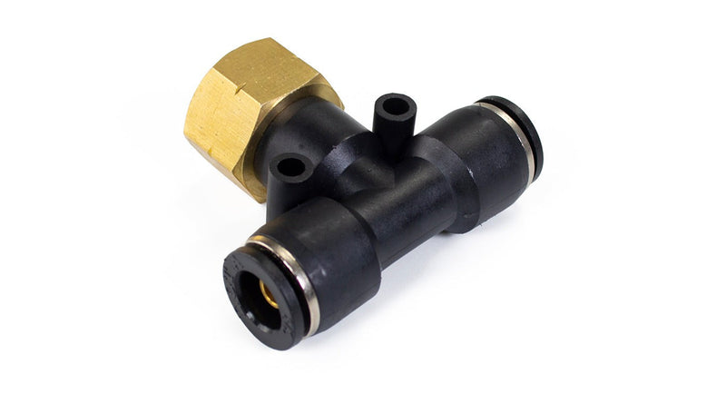 3/8" Female NPT to 3/8" PTC Union Tee