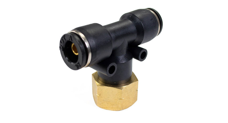 3/8" Female NPT to 3/8" PTC Union Tee