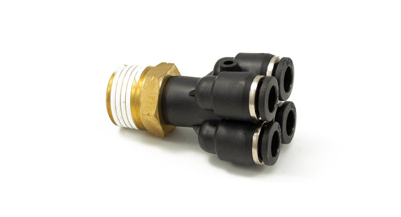 1/2" Male NPT to 4x 5/16" PTC Fitting (Shocker XL Banjo)