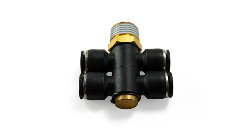 1/2" Male NPT to 3/8" PTC 4-Way