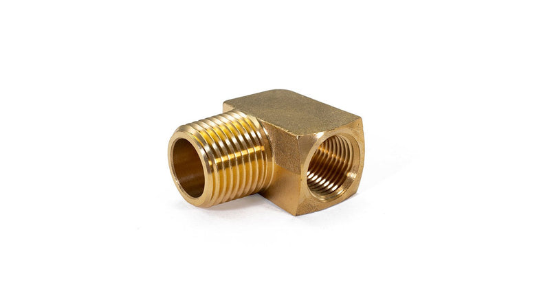 1/2" Male NPT to 3/8" Female NPT Elbow Fitting