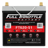 Full Throttle Battery FT620-51 High Performance AGM Battery