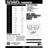 Sky High Car Audio FXB 15" 1500W RMS Subwoofer DVC Sky High Car Audio