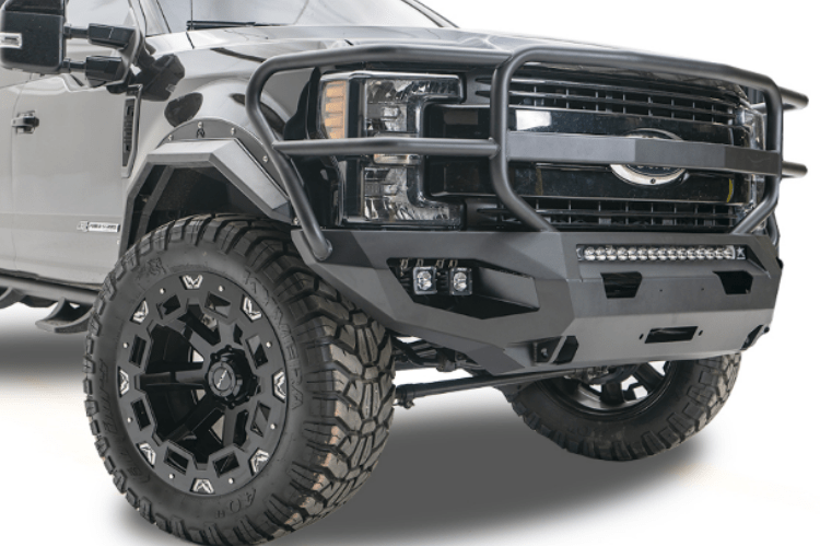 Fab Fours FS17-X4150-1 Ford F250/F350 Superduty 2017-2022 Matrix Front Bumper Winch Ready Full Guard