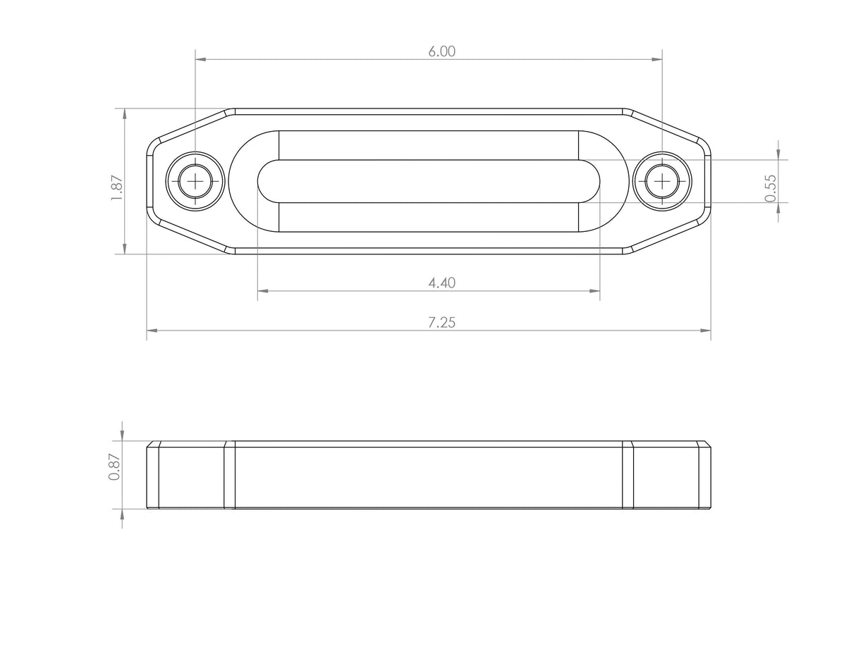 Billet Aluminum Winch Fairlead
