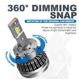 D2S D4S LED Headlight Bulbs 70W 6800LM 6000K White | 2 Bulbs