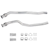 Flashark 2.4" Stainless Steel Downpipe Exhaust for 2010-2016 Audi S4 B8/B8.5 3.0T V6
