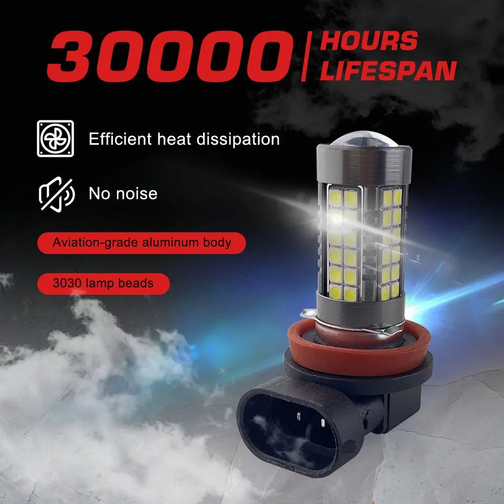 9005 H4 H7 H11 LED Fog Light Bulbs 15W 6000K | 2 Bulbs for 2005-2015 Toyota Tacoma 2008-2010 Toyota Highlander and More
