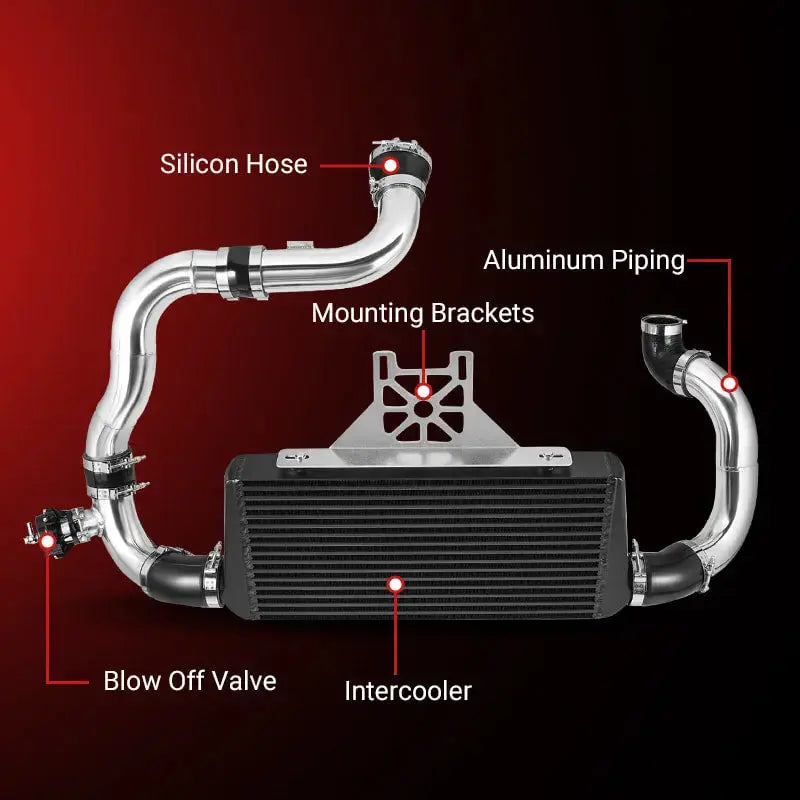 Flashark Intercooler + Piping Kit for 2010–2015 Chevrolet Camaro LS3 V8 (Single Turbo NA-T Swap)