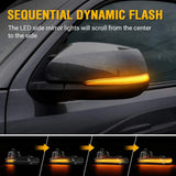 LED Side Mirror Turn Signal Lights, Sequential Dynamic Indicator Strip for 2016-2021 Toyota Tacoma, 2019-2021 RAV4 XA50,2020 Highlander XU70, Alphard Velltire Lexus LM Flashark