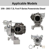 Non-EBP Valve Kit for Ford 1999.5-2003 7.3L Powerstroke Diesel Turbo Pedestal +Bolts & Exhaust Housing Flashark