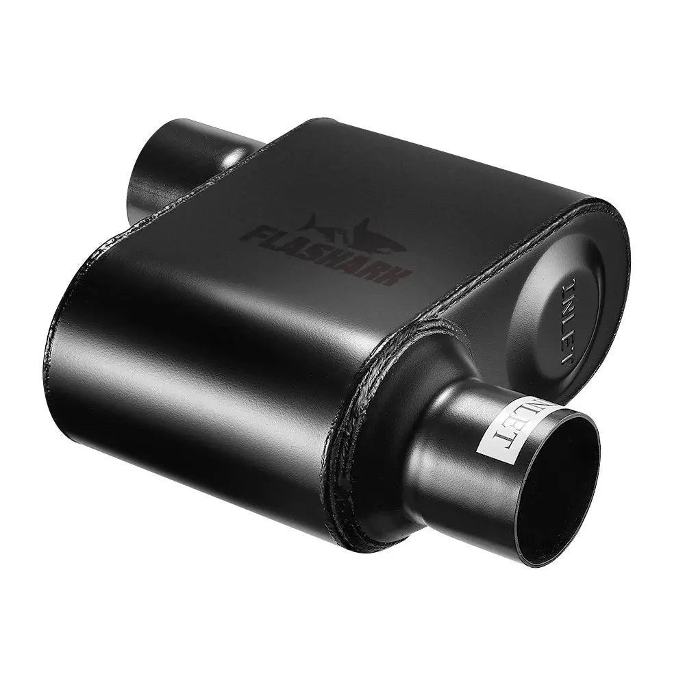 Super 10 Series 2.5 3.0 Inches Offset In Offset Out Exhaust Muffler | Flashark