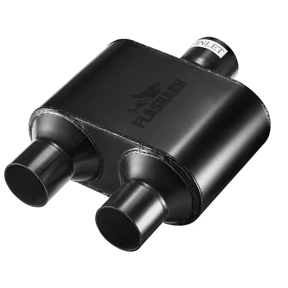 Super 10 Series Center In Dual Out Exhaust Muffler | Flashark
