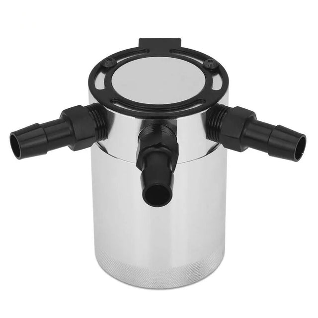 Flashark Universal Aluminum Racing Baffled 3-Port Oil Catch Can Flashark