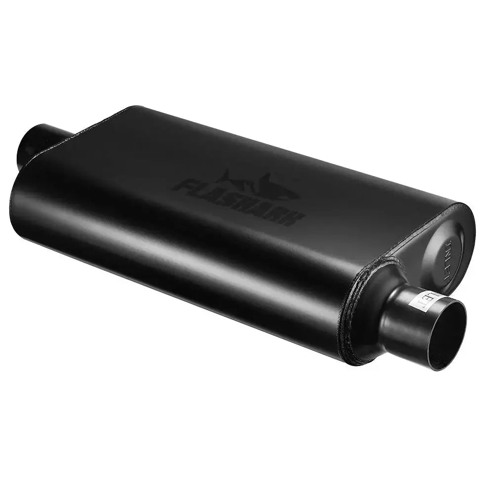 50 Series 2.5 3.0 Inches Offset In Center Out Exhaust Muffler | Flashark