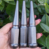 24 Pc 14x1.5 Spike Lug Nuts 4.5" Tall - Powder Coated - Various Colors