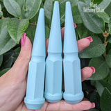 24 Pc 14x1.5 Spike Lug Nuts 4.5" Tall - Powder Coated - Various Colors