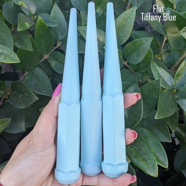 1 Pc 14x1.5 Spike Lug Nuts 6" Tall - Powder Coated - Various Colors