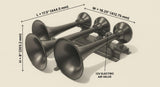 Flatlaw 3 Liter Train Horn Kit HornBlasters