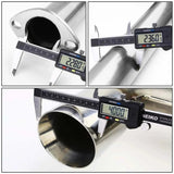 For 1990-1991 Honda CRX 1.5L 4" Rolled Muffler Tip Racing Catback Exhaust System Flashark