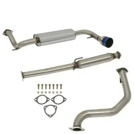 1988-1991 Honda CRX 1.5L 4.5" Burnt Muffler Tip Racing Catback Exhaust System Flashark