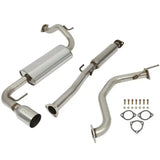For 1990-1991 Honda CRX 1.5L 4" Rolled Muffler Tip Racing Catback Exhaust System Flashark