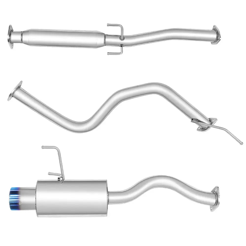 For 1992-1995 Honda Civic 1.5L 4.5 Inches Burnt Muffler Tip Racing Catback Exhaust System