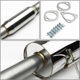 1992-1995 Honda Civic 1.5L 4 Inches Rolled Muffler Tip Racing Catback Exhaust System（3-Door Only） Flashark