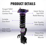 For 2007-2012 Nissan Versa Hatchback (C11) 32-way Adjustable Damping Coilover Shock Absorbers Struts
