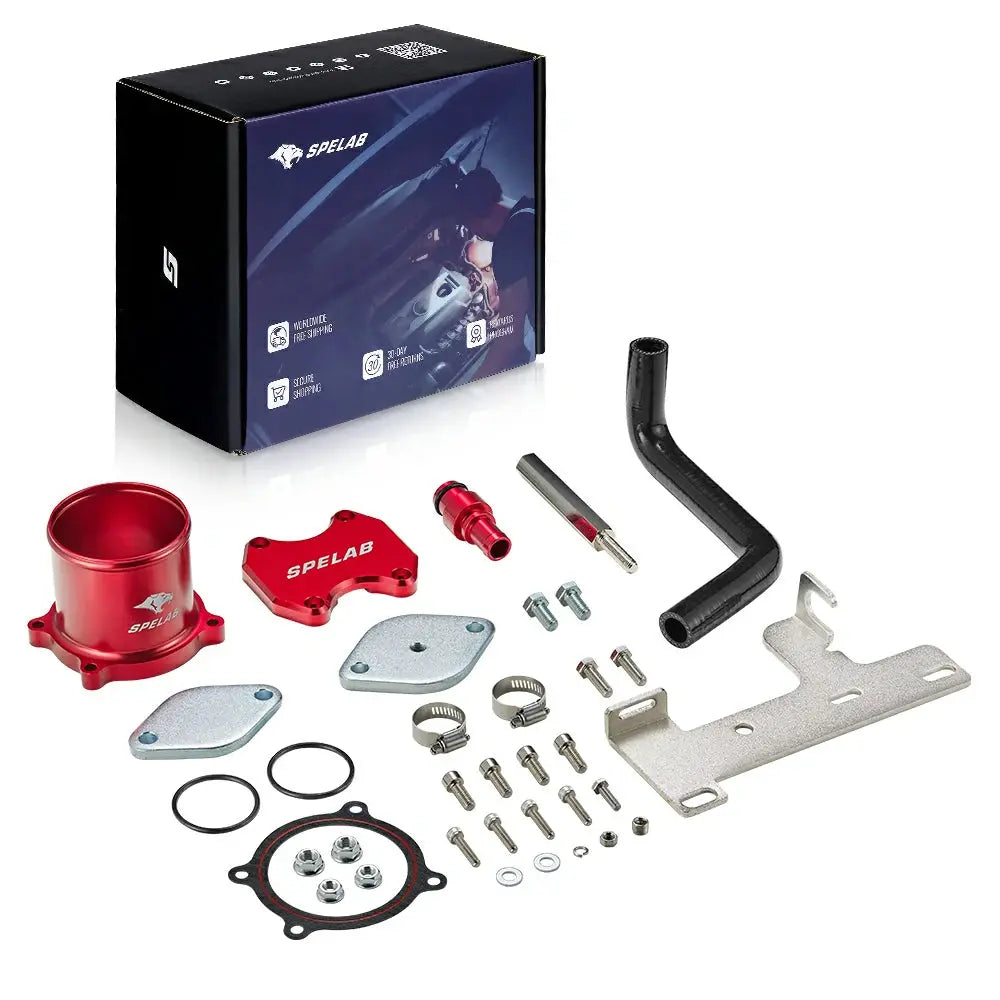 For 2010-2014 6.7L Dodge Ram Cummins EGR Throttle Valve Cooler Delete Kit Flashark