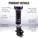For 2016-2022 Acura ILX (DE2) 32-Way Damping Coilover Shock Absorbers Struts | Flashark Flashark