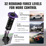 For 2017-2020 Hyundai Elantra Sedan (AD) 32-Way Damping Coilover Shock Absorbers Struts | Flashark