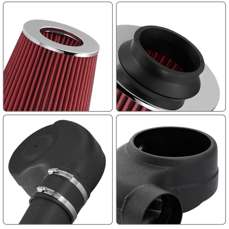 For 1994-2001 Dodge Ram 1500/2500 3.9L V6 5.2L 5.9L V8 Cold Air Intake Kit Flashark