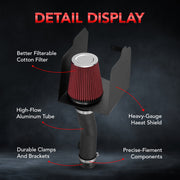 For 2016-2019 Toyota Tacoma 3.5L-V6 Cold Air Intake Kit Flashark