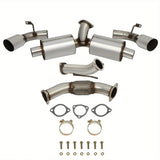 For 1991-1995 Toyota MR2 Turbo SW20 Catback Exhaust System w/4.5 Inches Dual Burnt Muffler Tip 2.0L Flashark