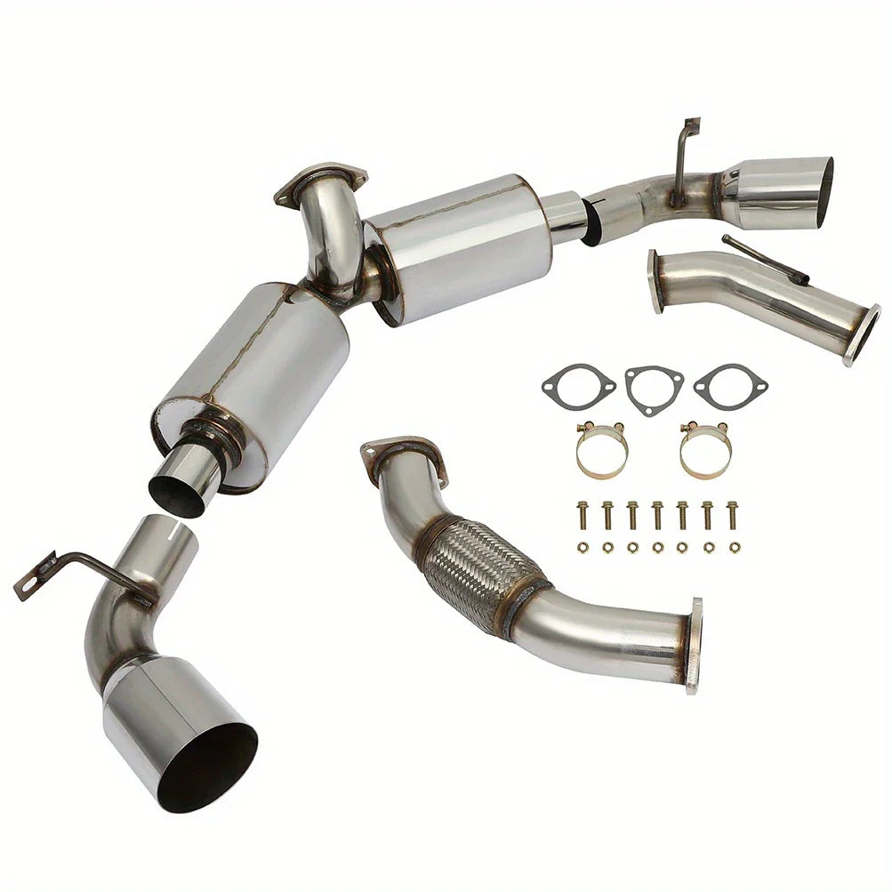 For 1991-1995 Toyota MR2 Turbo SW20 Catback Exhaust System w/4.5 Inches Dual Burnt Muffler Tip 2.0L
