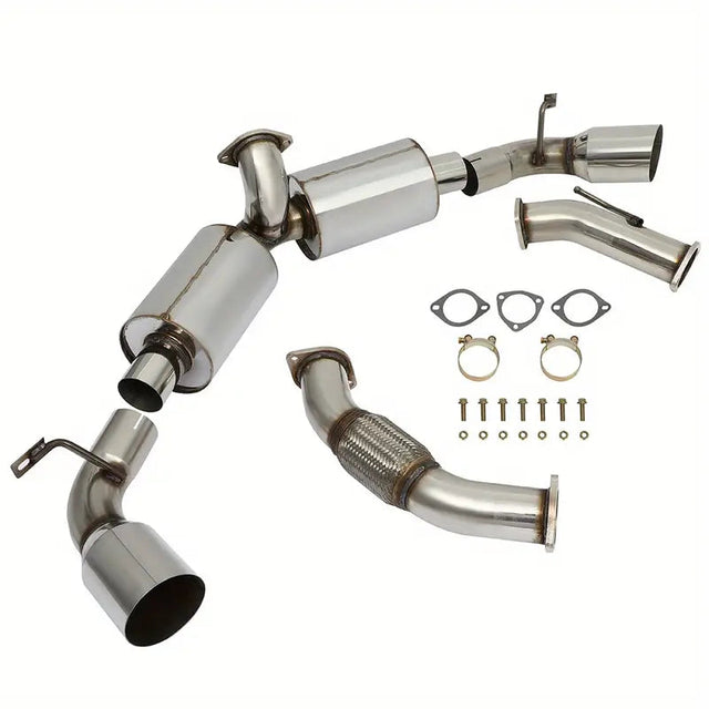 For 1991-1995 Toyota MR2 Turbo SW20 Catback Exhaust System w/4.5 Inches Dual Burnt Muffler Tip 2.0L Flashark