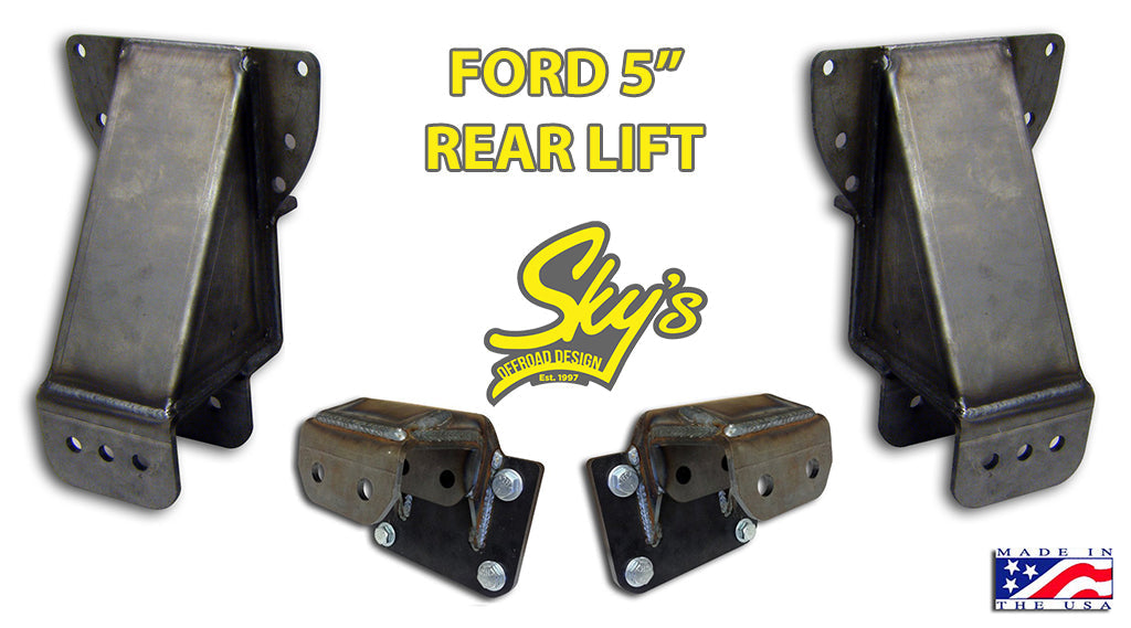5", 6", 7" Hanger and Rear Flip Kits - 1980-1997 Ford F-Series Sky's Offroad Design