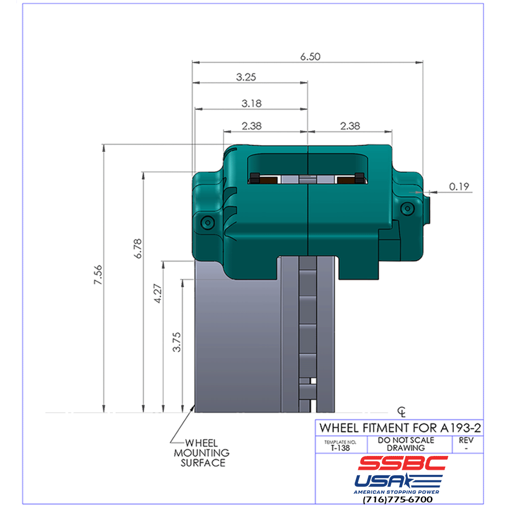 American Made V6-Barbarian 6 Piston Direct Fit Aluminum Billet Front Caliper Upgrade Kit. Clear A193-2