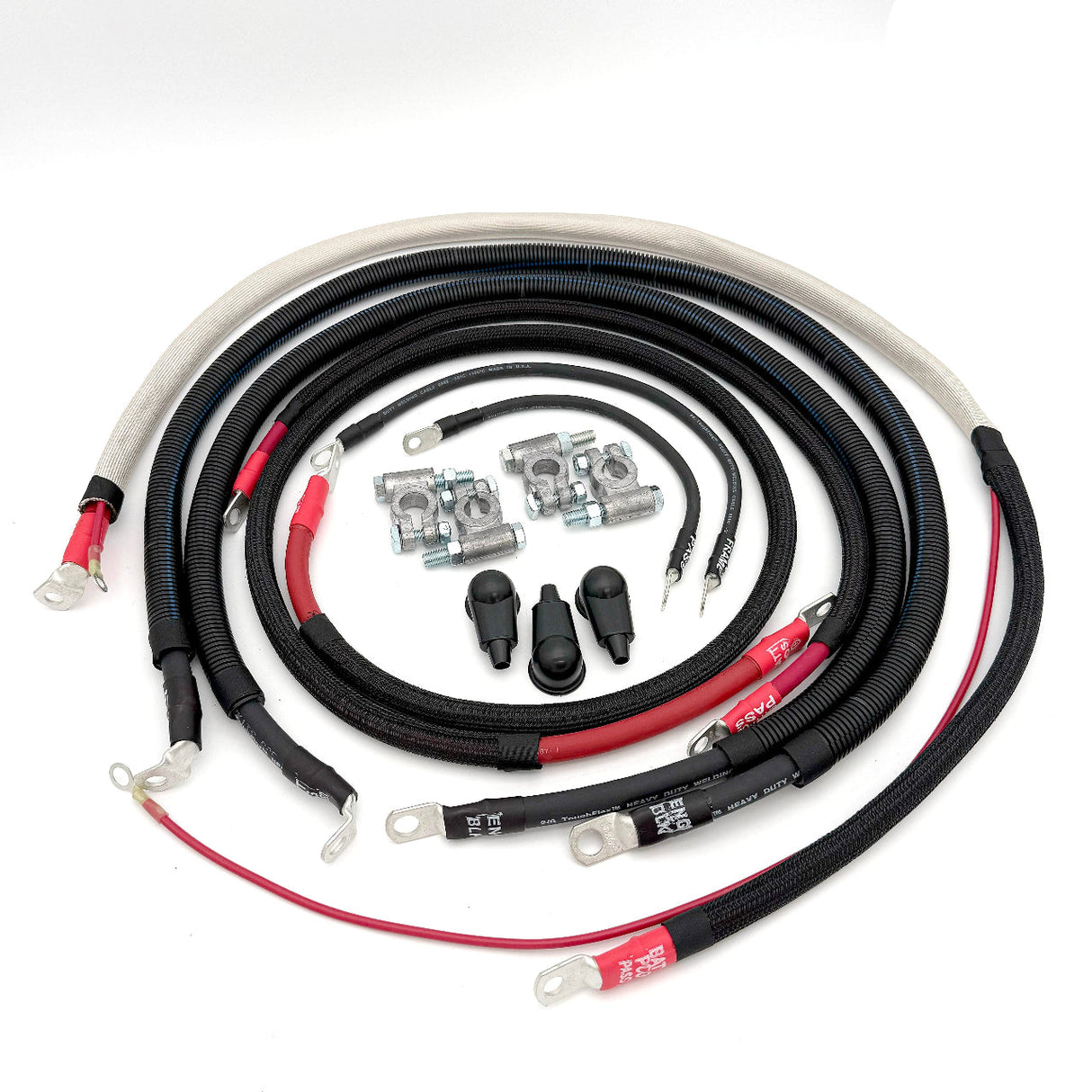 Ford Powerstroke 7.3 Diesel - F250/F350 Battery Cable Kit (1999-2003) Big7Kits