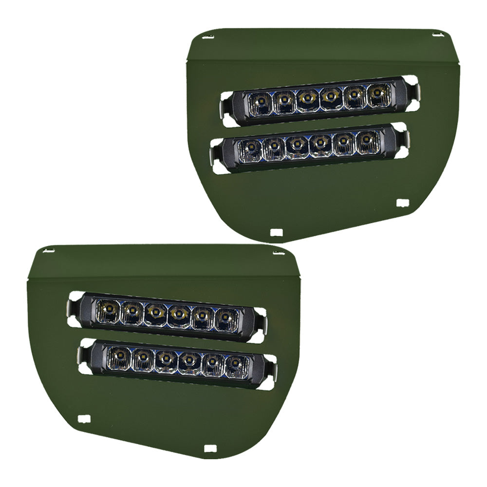 Dual Wide 8" LED Headlights for 2014+ Honda Rancher, Foreman, Rubicon