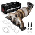 Front Exhaust Manifold Catalytic Converter Kit For 2017-2018 Hyundai Santa Fe Sport L4 2.4L Flashark